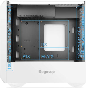 Prebuild Intel i5 4 Cores with Segotep G5, 16G DDR3 Ram, GTX 1650 4G